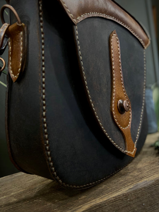 Carter Brown Leather Flap Front Crossbody - Water Buffalo