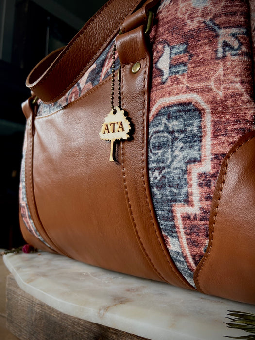 Alva Large Vintage Textile + Leather Bag