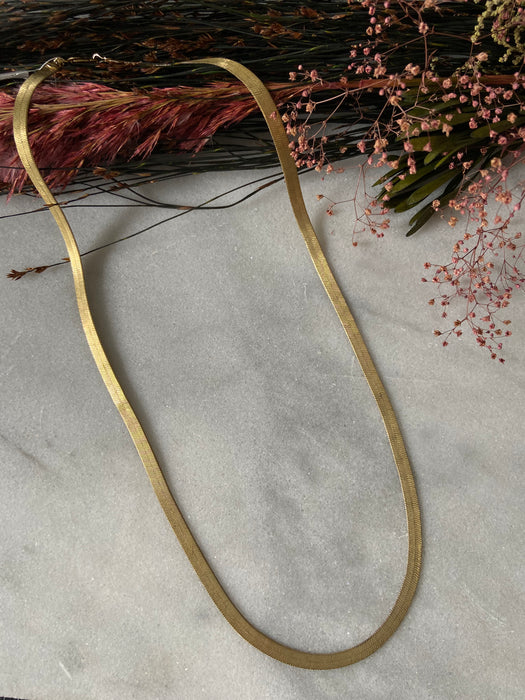Vintage Vermeil Snake Chain Necklace