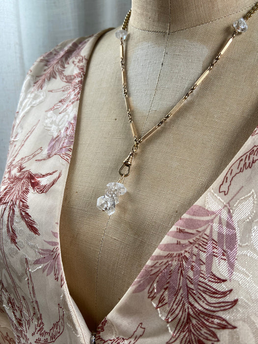 Herkimer Diamond + Victorian Accents Necklace