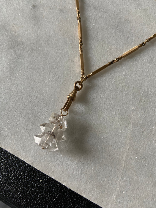 Herkimer Diamond + Victorian Accents Necklace