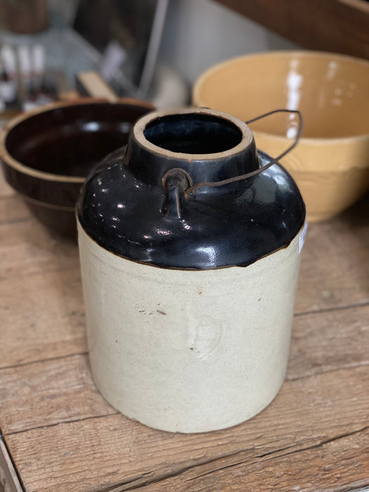 Antique Weir Stoneware Canning Crock