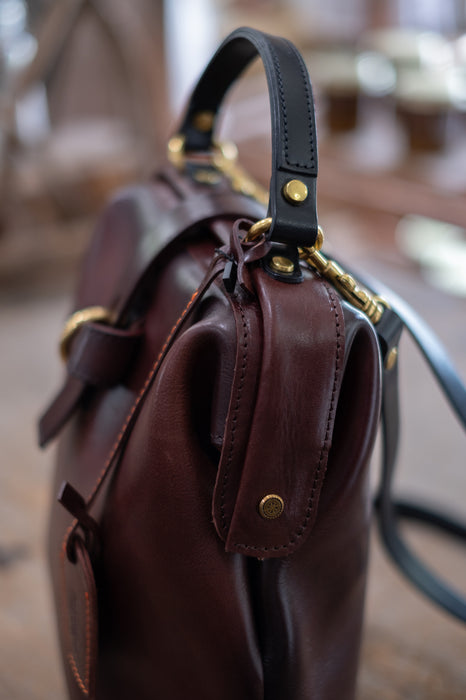 Venice Convertible Backpack Leather Bag - Hickory