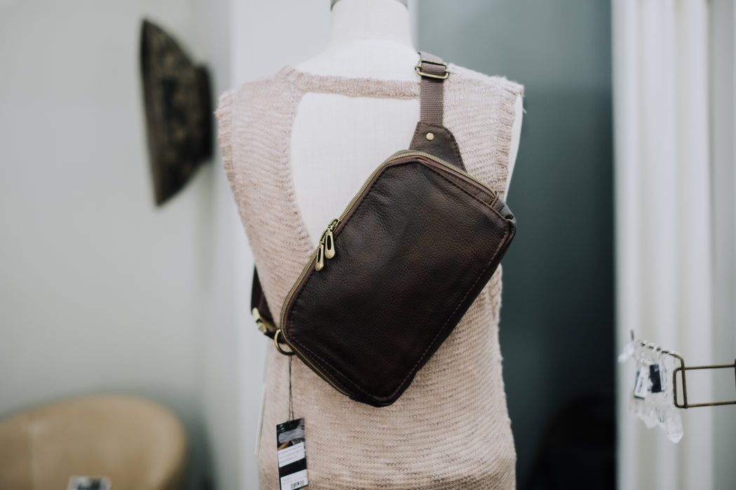 Marie Belt Bag - Small - Vintage Dark Brown